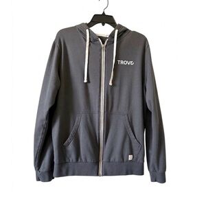 Marine Layer Full Zip Hoodie Sweatshirt Men’s M Relaxed Fit Coastal Heather Gray